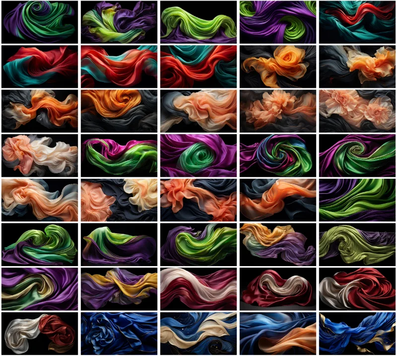 A collage of horizontal images included in the bundle