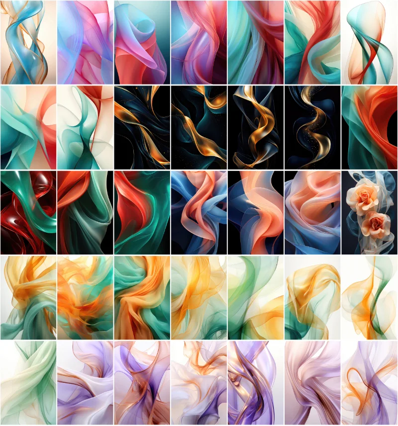 A collage of vertical images included in the bundle