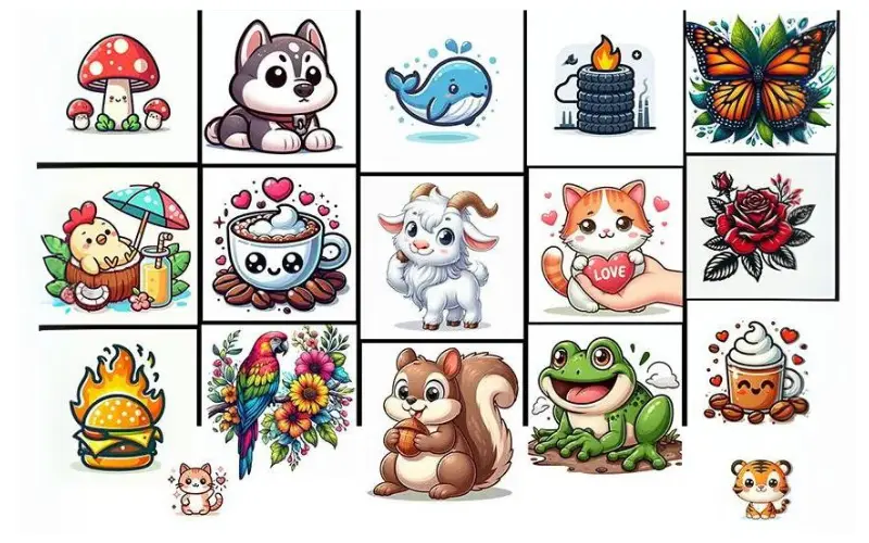 cute food illustrations, cake clipart cute, cute dumpling clipart, cute vegetables clipart