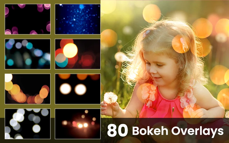 bokeh overlay, bokeh effect overlay