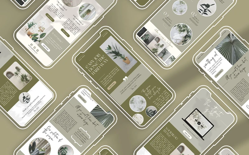 A preview of email newsletter templates included in the bundle