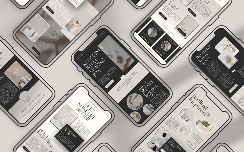 A preview of Canva email marketing templates included in the bundle