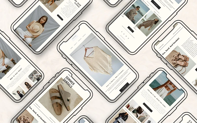 A preview of Canva email newsletter templates included in the bundle
