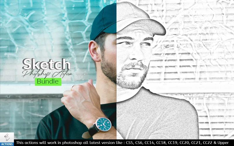 pencil sketch art photoshop action photoshop sketch art action