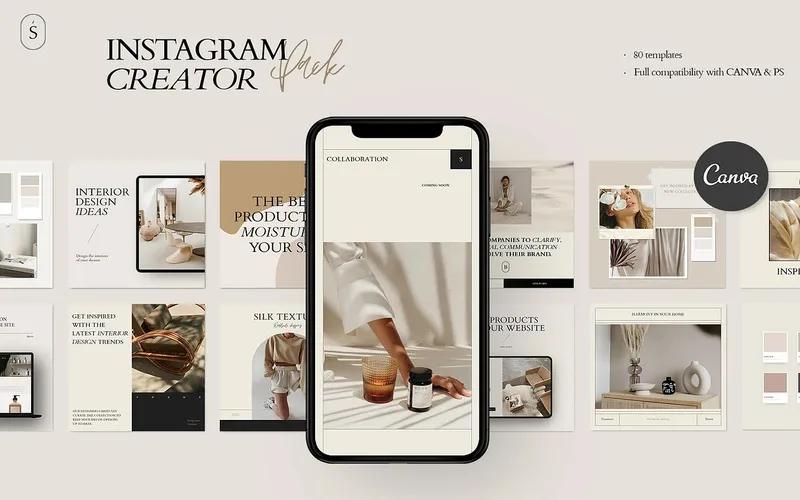 aesthetic instagram post template, aesthetic instagram story background template