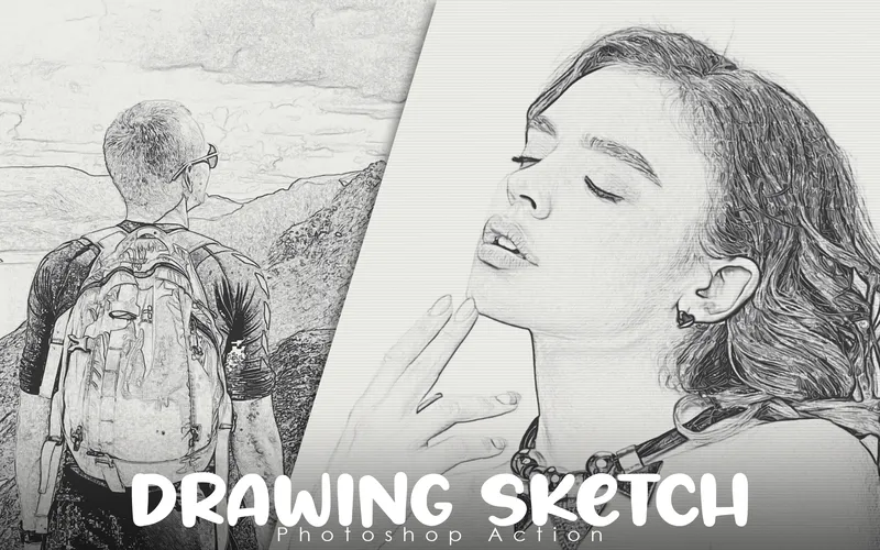 pencil drawing action photoshop
drawing sketch art action