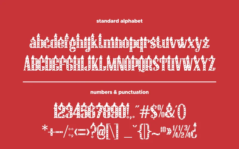Best Christmas Fonts Alphabet & Special Characters preview 