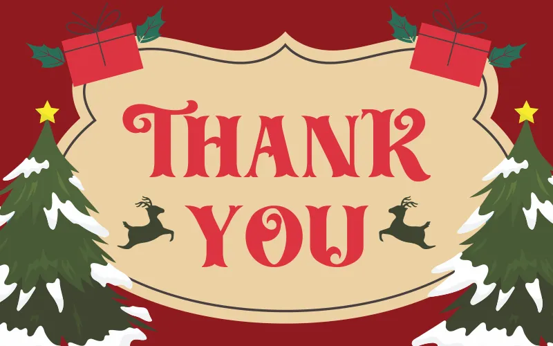 Best Christmas Fonts - Thankyou