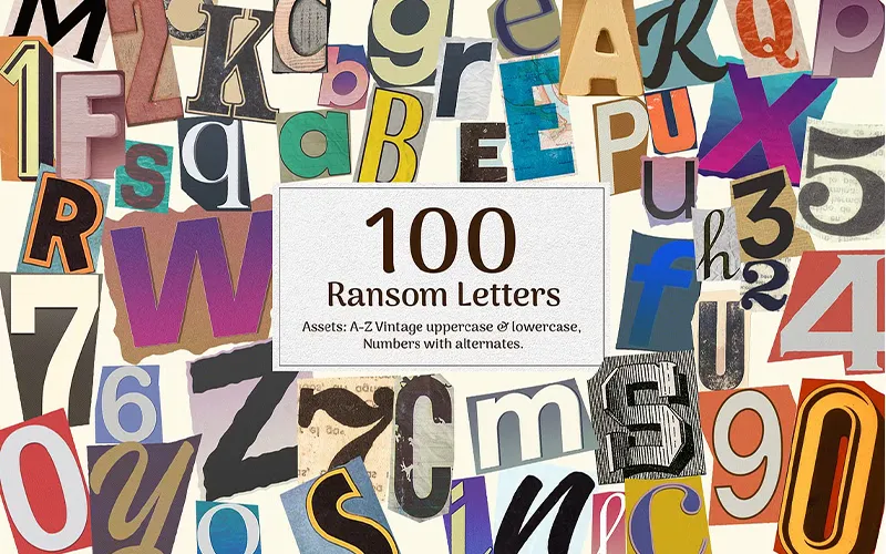 custom letter cutouts
alphabet magazine cut out letters