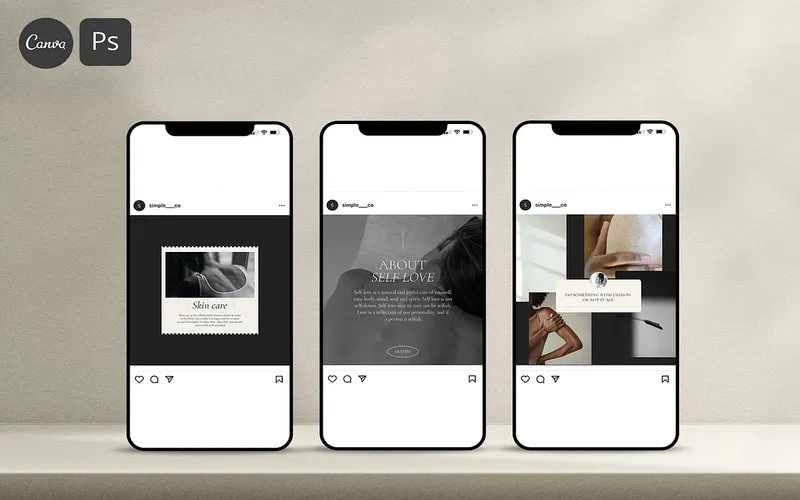aesthetic instagram caption template
